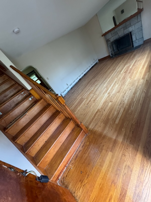 Hardwood floor and staircase restoration