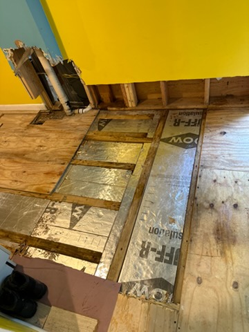 Structural floor framing and reconstruction